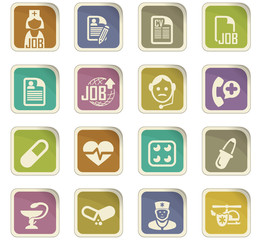 Job icons set