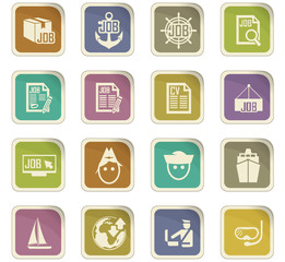 Job icons set
