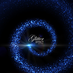 Magic glowing trail of particles.