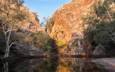 Outback Australia: Evening atmosphere at Butterfly Springs, Limmen NP, NT