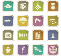 Travel icons set