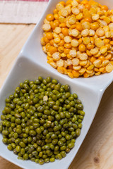 Group of colorful various beans