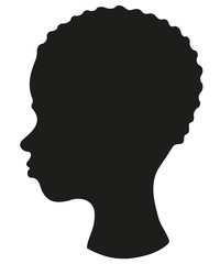 Fototapeta na wymiar silhouette enfant africain 2