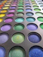 Set of cold decorative eyeshadow