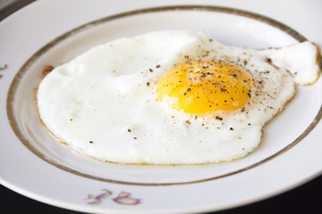 Fried eggs fried eggs in a pan