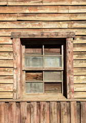 Vielle fenêtre en bois