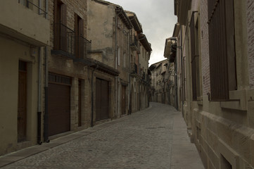 Fototapeta na wymiar Road to Santiago in Estella
