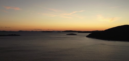 Sun goes down in Croatia