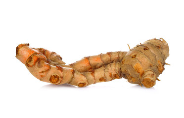 turmeric on white background
