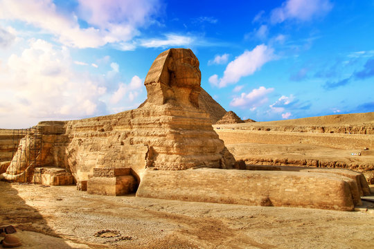 Egyptian Sphinx in Giza near Cairo