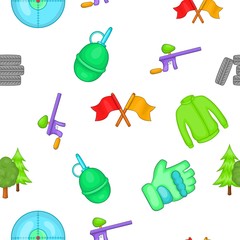 Outfit paintball pattern, cartoon style