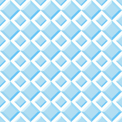 Seamless pattern of blue diamonds