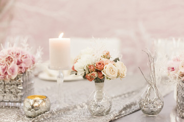 flower decorations for holidays and wedding dinner