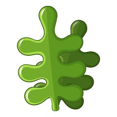 Long cactus icon, cartoon style