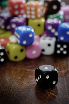 Pile of Dice for Gaming Gambling and Playing Games of Chance