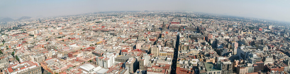 Fototapeta na wymiar Aerial view of Mexico City