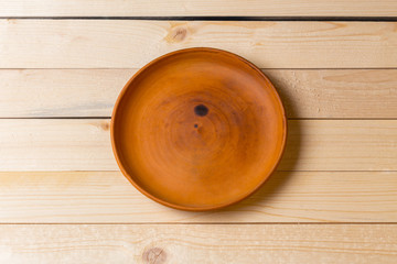 empty plate on the table