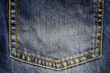 photograph of a piece of denim fabric