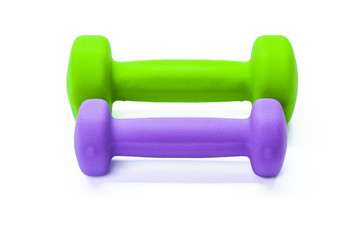 Dumbbells isolated on white