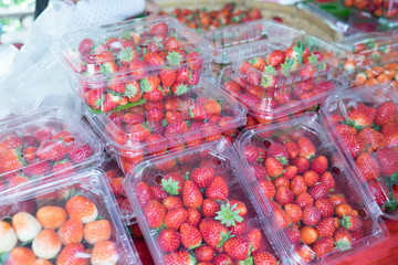 ripe red strawberries