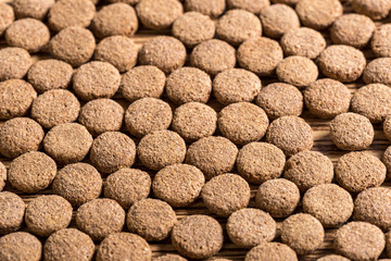 pets food on wooden floor