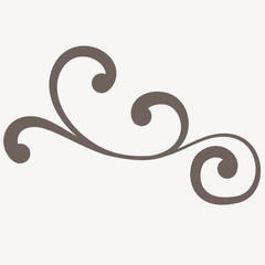 Decorative abstract floral ornament