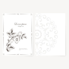  template for folder, business card and invitation 
