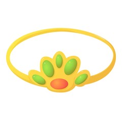 Diadem icon, cartoon style