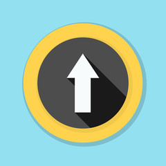 Ahead Up Arrow sign illustration