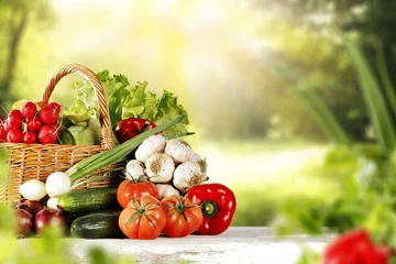 Plexiglas foto achterwand vegetables and spring time  © magdal3na