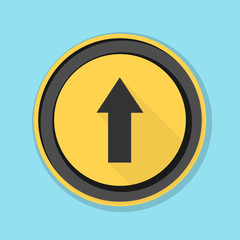 Ahead Up Arrow sign illustration