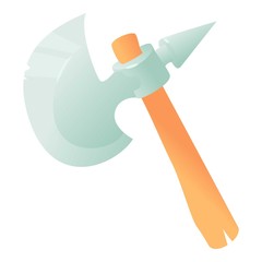 Ax icon, cartoon style