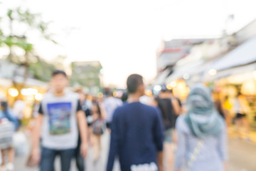 Blurred Chatuchak or Jatujak Weekend Market It's the largest mar