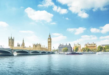 Foto op Canvas Big Ben en Houses of Parliament, Londen, VK © Iakov Kalinin