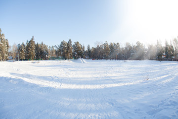 winter sunny weather