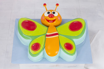 Beutiful Baby TV Colorful Butterfly Cake for Birthday Party