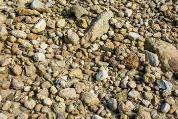 Old stone wall crack Background