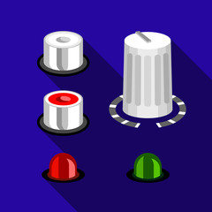 Volume buttons icon, flat style