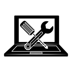 technical repair of computer icon image vector illustration design 