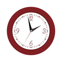 wall clock icon image vector illustration design 
