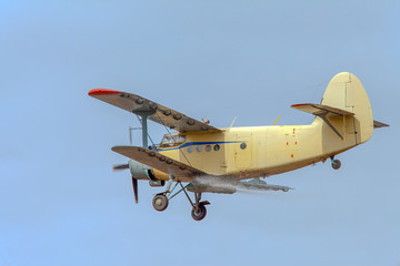 small plane in the sky