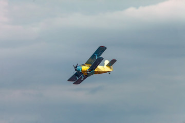 small plane in the sky