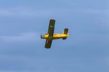 small plane in the sky