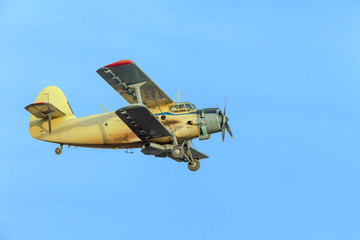 small plane in the sky