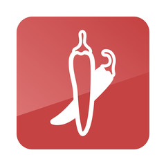 Chili Pepper outline icon. Vegetable vector