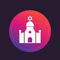 synagogue vector icon