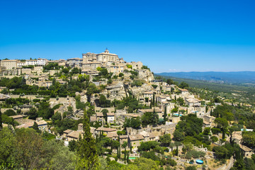 Fototapeta na wymiar Village of Gordes, one of the most beautiful in the Provence