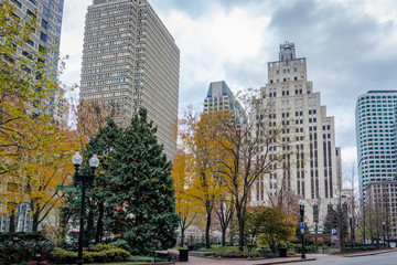 Fototapeta na wymiar Boston Financial District Buildings - Boston, Massachusetts, USA