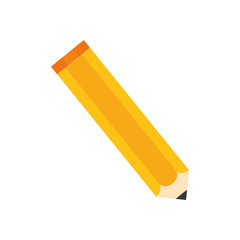 Wooden pencil isolated icon vector illustration graphic design