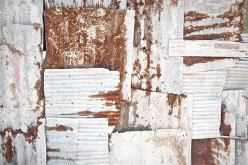 Corrugated Iron White Texture